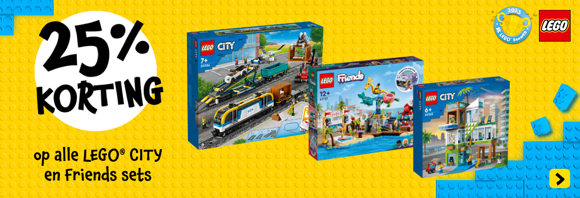 Profiteer van korting op alle LEGO® CITY & Friends sets